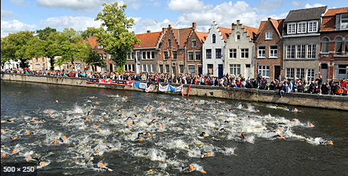 Westrijd Triatlon Brugge op vrijdag 10 september