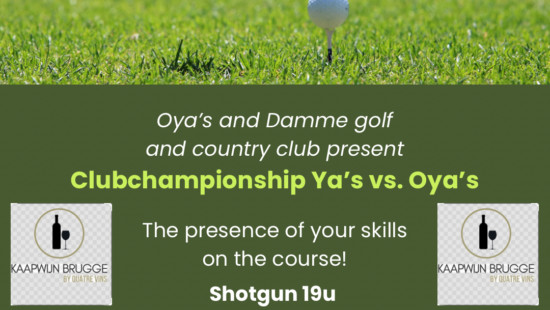 26 juni 2026 – Clubkampioenschap the battle YA’s vs. OYA’s By Kaapwijn Brugge