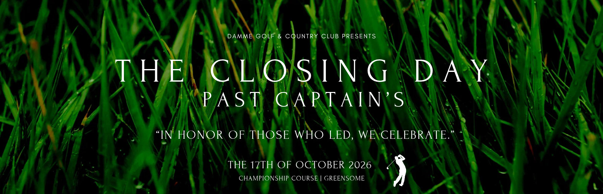 The Closing Day by the Past Captain’s
